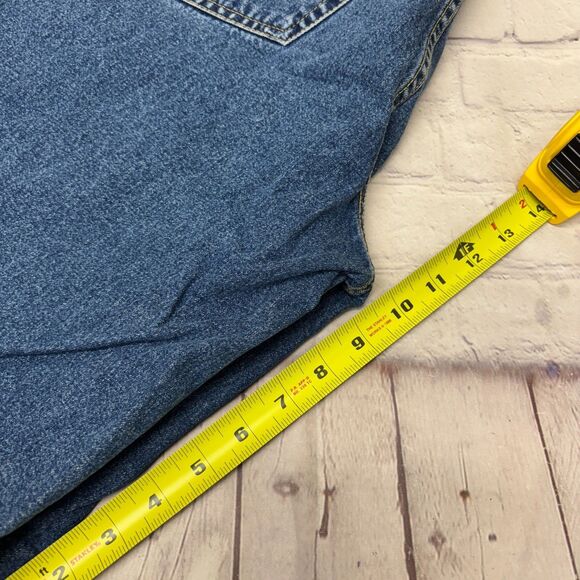 Vintage Tommy Hilfiger Men Jean Denim Shorts Size 32 Baggy Y2K Utility C025 -4 - Picture 7 of 16